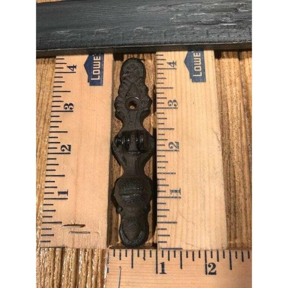 Two (2) Cast Iron Vertical Hinged Cabinet Drawer Pulls Handles Two (2) 0184-0208 - Picture 8 of 9